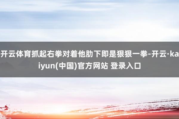 开云体育抓起右拳对着他肋下即是狠狠一拳-开云·kaiyun(中国)官方网站 登录入口
